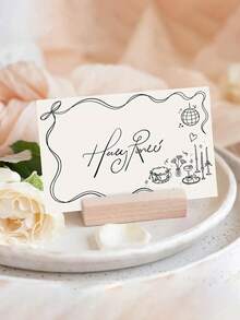 Black Bow Cake Disco Ball Wedding Table Cards, Tent Cards For Banquet, Party, Reception - Decorative Seating Cards With Guest Names And Table Numbers, Paper Table Place Cards For Wedding Decor - Table Cards - View 1