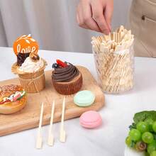 SHINDEL 400PCS Bamboo Skewers, Cocktail Picks For Drinks, 4.7 Inch Wooden Skewers For Appetizers, Sandwich, Fruit, Kababs, Sausage, Barbecue, Snacks, Natural Bamboo Sticks For Party, Charcuterie Boards - White - View 10
