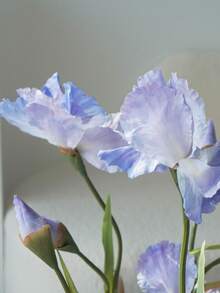 1 buc., floare artificială de iris de 80 cm, floare de mătase, decor floral, umplutură pentru vază, piesă centrală pentru masă, decorațiune de nuntă, decor de birou, decorațiune pentru casă, decor pentru cameră, decor de perete, decorațiune de grădină, decor exterior, decorațiune pe tot parcursul anului - Multicolor - Vizualizare 11