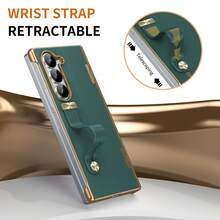 Galaxy ZFold3/ZFold4/ZFold5/ZFold6/ZFold7 Phone Case, Half-Covered Protection, No Front Cover Design, Retractable Wrist Strap, Hinge Protection, Ultra-Thin No Face Cover Phone Case - Multicolor - View 5