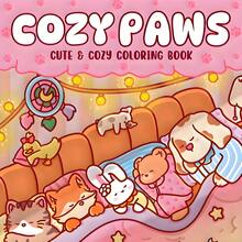 COZY PAWS Coloring Book, Featuring Cute Animal Daily Scenes Line Drawings, High-Quality Choice For Stress Relief, Relaxation And Feeling The Warmth Of Life. Suitable As Easter, Mother's Day, Father's Day, Back To School Gifts. Stationery. - Comfortable Paws - View 10