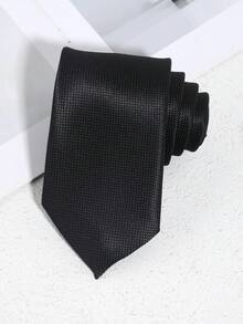 6pcs/Set Men's Fashion Plaid Textured Red/Green/Black Tie, Bow Tie, Cufflink Gift Box Set, Suitable For Dates, Daily Wear, Gifting, Suits, Holidays, Business Commute Matching - Color Mixing - View 8