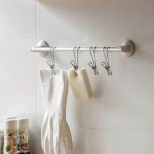 10个不锈钢长尾夹钩，多用途夹子，防风毛巾架，适用于厨房、浴室、阳台 - 掛夾 - 查看 5