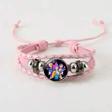 猎魔人女巫集会手链，时间宝石手链，粉色和黑色时尚百搭腕带 - 彩色 - 查看 11