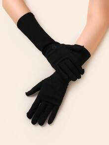 1 双女士蕾丝防晒手套，轻薄夏季骑行驾驶手套，防紫外线中长款新娘婚礼手套 - A - 查看 8