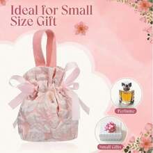 10pcs Elegant Candy Bags, Suitable For Weddings, Minimalist Design Candy Bags, Premium Party Candy Bags, High-Quality Fabric Candy Bags - View 5