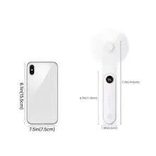 Kipas Genggam Portabel Sweetfull, Layar Digital / 2 Kecepatan yang Dapat Diatur / 1500mAh / Dapat Diisi Ulang USB / Dengan Tali dan Lampu / Mudah Disimpan / Kipas Mini Lipat, Cocok untuk Olahraga Luar Ruangan, Berkemah, Kantor, Kamar Tidur, dan Ruang Belajar - Dapat dilipat - View 3