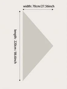 1 chiếc khăn choàng tam giác rỗng tối giản thanh lịch, khăn quàng cổ dệt kim đa năng thời trang nữ với tua rua trang trí, thích hợp cho mặc hàng ngày mùa xuân/thu. - trắng - Xem 3