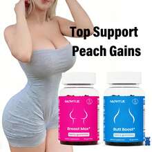 Breast Max & Butt Boost Pack Gummies For Women | Workout Aid | Fitness Supplement | 9 Herbal Extracts Including Fenugreek, Maca Root, Fennel Seed | Essential Vitamins| Berry Flavor Gummy Bears, Bbl Gummies, Uno,Probióticos Originales, Gummies For Women - 1瓶 - 查看 3