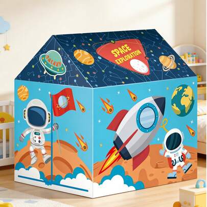 Spaceship Children's Tent, Extra Large Space Children's Playhouse, Easy To Assemble, Parent-Child Interaction Baby Toy, Outdoor Camping Sunshade, Interesting Toddler Tent, Educational Toy Gift For Young Children