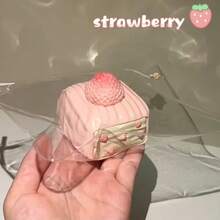1 pièce Gâteau à la framboise/Gâteau au chocolat blanc de thé au lait Squishies, rebond lent, Squishies en silicone, texture crémeuse, convient aux filles et aux adolescentes comme jouet anti-stress, cadeau - Cadeau parfait - Cadeau d'anniversaire - Cadeau de fête - Cadeau de Noël - Cadeau de Pâques - Multicolore - Voir 2