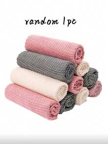 20pcs Multi-Purpose Kitchen Cleaning Cloths, Highly Absorbent Cleaning Rags, Car Washing Towels, Kitchen Cleaning Cloths, Dish Cloths - Multicolor - View 8