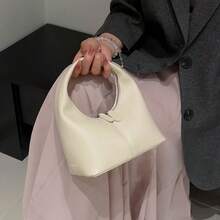 女士可爱手提包，复古高品质多功能托特包，独特饺子造型钱包 - 彩色 - 查看 6