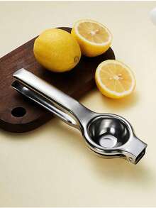 2pcs Lemon Squeezer Set With Zester - Stainless Steel Manual Citrus Press, Ergonomic Handle Lemon Juicer For Home Cooking, Baking And Juicing - Multicolor - View 3