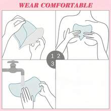 Miếng dán xóa nếp nhăn vùng cổ, miếng đệm silicon tái sử dụng, chất lượng y tế, chăm sóc ban đêm cho người ngủ nghiêng. - Nhiều màu - Xem 8