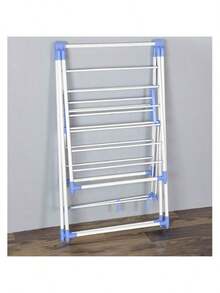 Thickened Plastic Tube Foldable Wing-Shaped Indoor/Outdoor Drying Rack - View 3