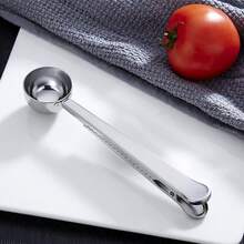 2-In-1 Stainless Steel Coffee Scoop And Milk Powder Scoop, Airtight Clip-On Measuring Spoon For Baking - Multicolor - View 9
