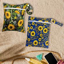 两件式干湿分离袋,妈妈包,防水可重复使用瑜伽健身包,适合存放泳衣或湿衣服 - 彩色 - 查看 14