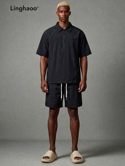 Bộ quần short thể thao thường ngày mùa hè cho nam