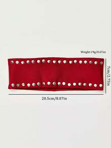 1条时尚朋克风发带，哥特式柔软防滑弹力镂空发带，适合海滩、度假、瑜伽、日常佩戴，百搭 - 彩色 - 查看 11