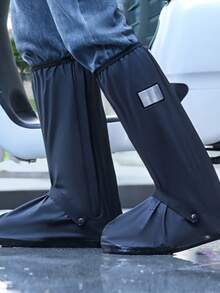 Waterproof & Non-Slip Shoe Covers - , Thick PVC For Outdoor Activities, Cycling, Snow & Rain Protection - Multicolor - View 1
