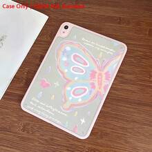 一款粉蓝色蝴蝶图案的透明保护套，兼容 iPad Pro (M5)/ Air (M3)/ 11 英寸 (A16) 10.9/10.2/ Air 第五代/Pro 11/第十代/9.7/Air 2/ (第七代)/ (第八代)/ Air 4/5/ Pro 11/ 第十代 10.9 英寸 2022/ Air 13 (M3 2025)/ Air 11 (M3 2025)/ Air 11 (M3 2025)/ 11 (A16 2025) - 彩色 - 查看 7