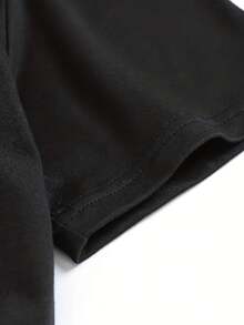 With "It's Okay To..." Mental Health Awareness Design, Positive Affirmations & Whimsical Brain Heart Graphics 1 Pcs Women's Plus Size T-Shirt Funny Oversized Graphic Short Sleeve Tee Novelty 100% Polyester 220g Shirt Casual Crew Neck Top - 黑色 - 查看 4