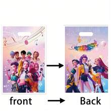 10pcs K-Pop Themed Party Gift Bags, Cute Style Suitable For Birthday And Holiday Celebrations, Random Styles - Multicolor - View 5