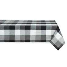DII Tri-Color Check Collection - Mantel de Mesa 100% algodón 60 x 104 Color Negro - negro - Ver 8