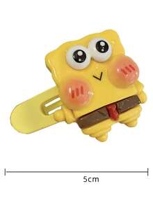 SpongeBob SquarePants Kẹp tóc liền mạch với họa tiết nhân vật hoạt hình và chữ cái, thích hợp để gội đầu, trang điểm, chăm sóc da và sử dụng hàng ngày, là lựa chọn quà tặng lý tưởng. - Xem 9