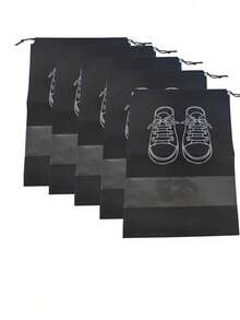 Large Travel Storage Shoe Bag 12pcs Portable Shoe Bag Dust Proof Shoe Organizer Bags For Men And Women Shoes Black Grey - Multicolor - View 10