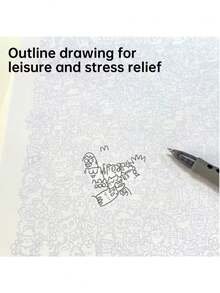 迷你图案素描本 - 素描和线条画笔记本，适合素描练习、成人绘画训练和休闲时光，可用作休闲礼物、生日或节日礼物。 - 單品-15pcs - 查看 2