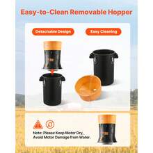 Electric Grain Mill Grinder, 600W High Power Commercial Spice Grinder, 6.6 Gal Pulverizer Powder Machine With Galvanized Sharp Blades, For Dry Grains, Spices, Cereals, Coffee, Corn & Pepper - Xem 6