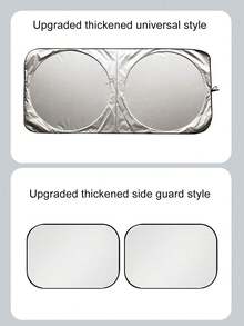 Faltbarer Auto Windschutzscheiben Sonnenschutz, universelle Sonnenrollo Blende, Auto Fenster Vorhang, Kfz Zubehör, schützt Autoinneres vor UV-Strahlung, passend für Autos/SUVs/Lkws, Kfz-Zubehör - A - Übersicht 10