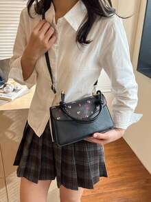 新款高品质女士包，单肩斜挎手提包小方包双肩包，通勤休闲学生日常轻便时尚百搭小众包 - 彩色 - 查看 11