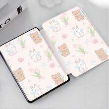 Kindle Reader Protective Case, Cute Rabbit & Bear Pattern, Book-Style Double-Sided Printing, Compatible With Kindle Paperwhite 5th/6th/7th, Paperwhite 10th/11th/12th, Kindle (Colorsoft)/10th/11th/12th And Other Popular Models, Kindle Case/Kindle Accessories - Multicolor - View 4