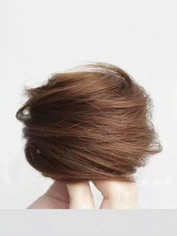 高温丝合成发髻夹，懒人直发发饰，优雅女士发饰，简约优雅风格，高温丝仿制材质，爪扣固定，蓬松自然，假发髻造型，装饰造型功能，“优雅发髻”爪扣发饰，适合懒人造型/节日佩戴/四季皆宜，夏季发爪沙滩爪夹度假发夹，假日旅行 - 彩色 - 查看 11