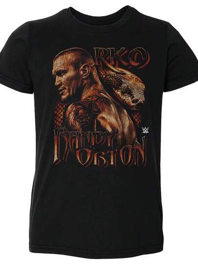 Randy Orton Official Logo And Signature Vintage T-Shirt - RKO Move Wrestling Fan Apparel, Featuring Iconic Name Print (Orton), Suitable For Casual Wear In All Seasons, Perfect For Wrestling Events And Everyday Outfits