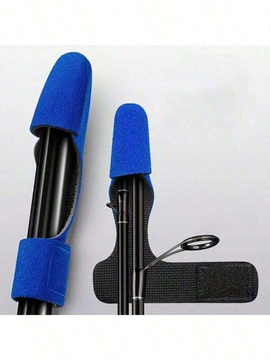Bộ 2 bao bọc cần câu bằng cao su, bảo vệ đầu cần câu đàn hồi, quấn đa hướng, phụ kiện câu cá ngoài trời, dây đeo bảo quản bền chắc. - Nhiều màu - Xem 1