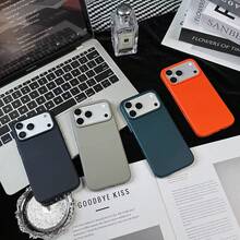 高品质点状内置N52磁吸手机壳，适用于 17 Pro Max、16、15、14、13、12、11、S26 Ultra、S25 Ultra、S24 Ultra、S23 Ultra，防指纹、防摔，支持无线充电，防震PC后盖 - 珠峰黑 - 查看 3