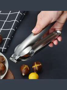 Stainless Steel Chestnut Peeler, Multifunctional Portable Chestnut Sheller, Chestnut Cracker, Nut Cracker With Smooth Handle Kitchen Tool - Multicolor - View 10