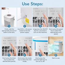 Enfriador de aire de escritorio con conexión USB, ventilador de refrigeración doméstico, mini ventilador de aire acondicionado, ventilador eléctrico - Ventilador de Mesa - Ver 10
