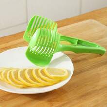 1pc Easy To Grip And Lemon Slicer Multi Blade Tool With Round Fruit Pliers, Egg Slicing Accessories, Perfect For Kitchen Preparation, Multi-Functional Fruit Divider With Handle, Tomato Slicer For Home Use, Lemon Slicing Tool, Onion,Lemon Slicing Clip - Multicolor - View 12