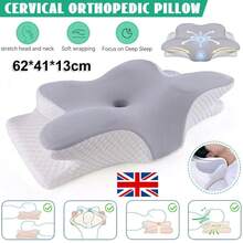Cervical Memory Foam Neck Pillow Orthopedic Neck Back Support Anti Snore - Grey - View 6