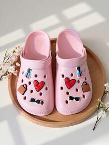 Dép xăng đan hình gấu dễ thương mới, kiểu dáng tối giản, thoáng khí, nhẹ, đa năng, chống va chạm, thích hợp mang trong nhà và ngoài trời dành cho nữ. - Rìu Hồng - Xem 5