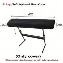 Piano Keyboard Cover, Durable Digital Piano Cover Suitable For Most 61/88 Key Electronic Keyboard Models, Designed To Protect Your Piano - Multicolor - View 6