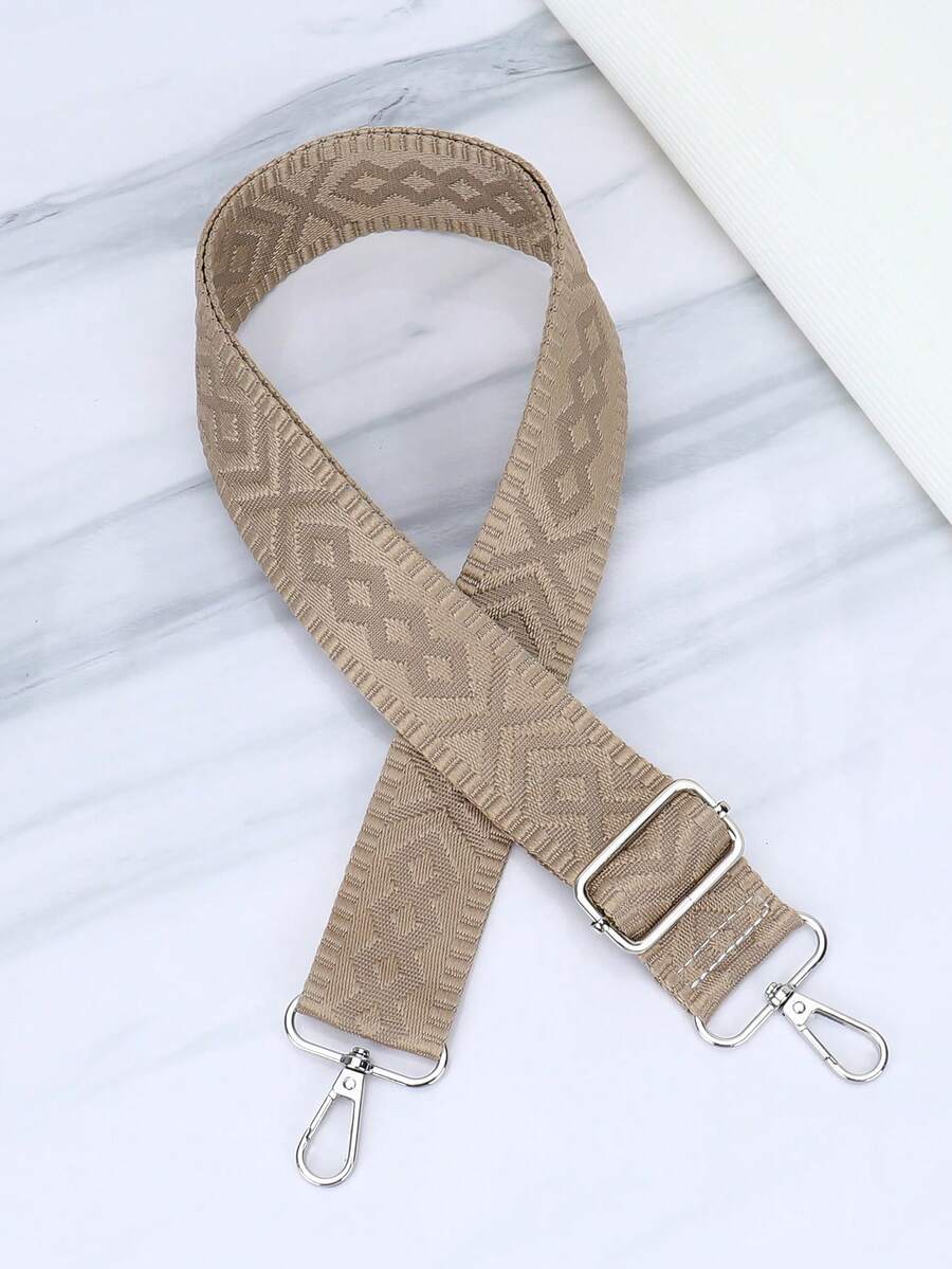 Dây đeo túi xách có thể điều chỉnh, thêu họa tiết, dùng cho túi đeo chéo hoặc túi đeo vai, phụ kiện túi du lịch. - màu nâu - Xem 1