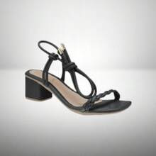 Women Heeled Sandals - 黑色 - 查看 14