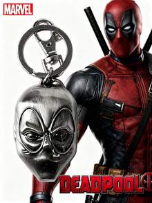 Marvel Deadpool Officially Licensed 3D Figurine Bag Clip Charms Anime Figure Keychain Anime Collector Keyring Backpack Decor Stylish Alloy Key Ring For Gifts 1Pc - A - View 2
