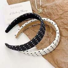 2pcs Polka Dot Casual Polyester Headbands, Suitable For All Seasons - Multicolor - View 4